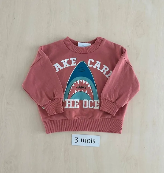 Sweat garcon taille 3 mois 62 cm