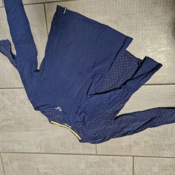 Lot de Tee-shirt manche longue marine et à pois dpam 6 ans