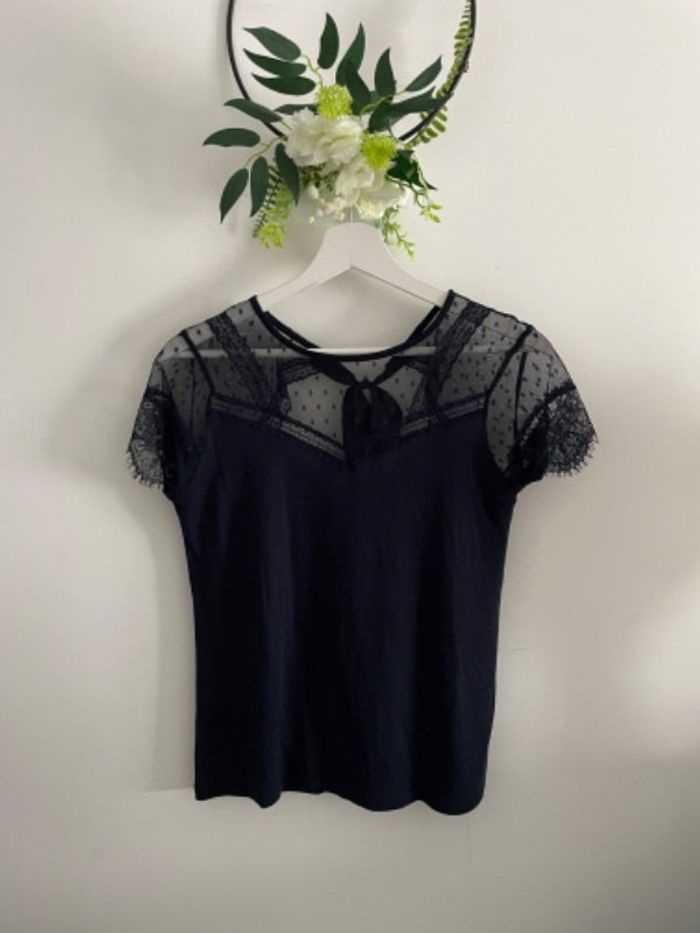 🌸T-shirt bleu marine Naf Naf taille S 🌸