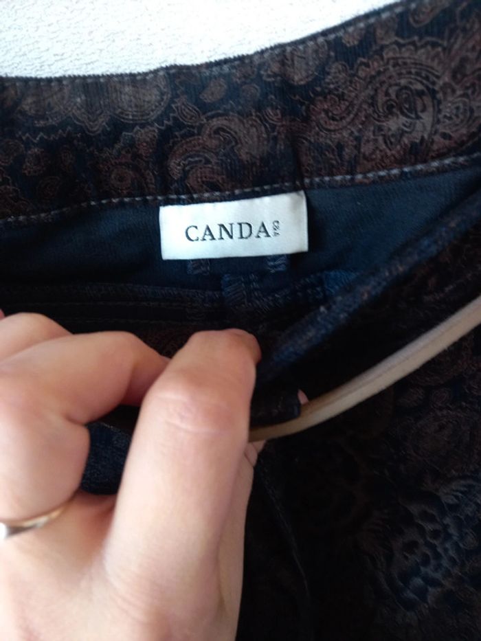 Pantalon effet velours motif - photo numéro 5