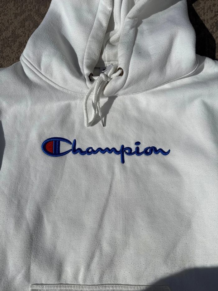 Hoodie Champion blanc - Taille XL - photo numéro 6