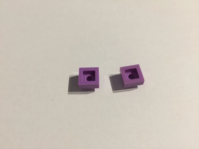 Lot x2 Assiette 1x1 Lavande 3024 pièce détachée Lego #A49 - photo numéro 2