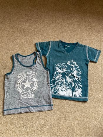 Lot de t-shirt et débardeur 2 ans