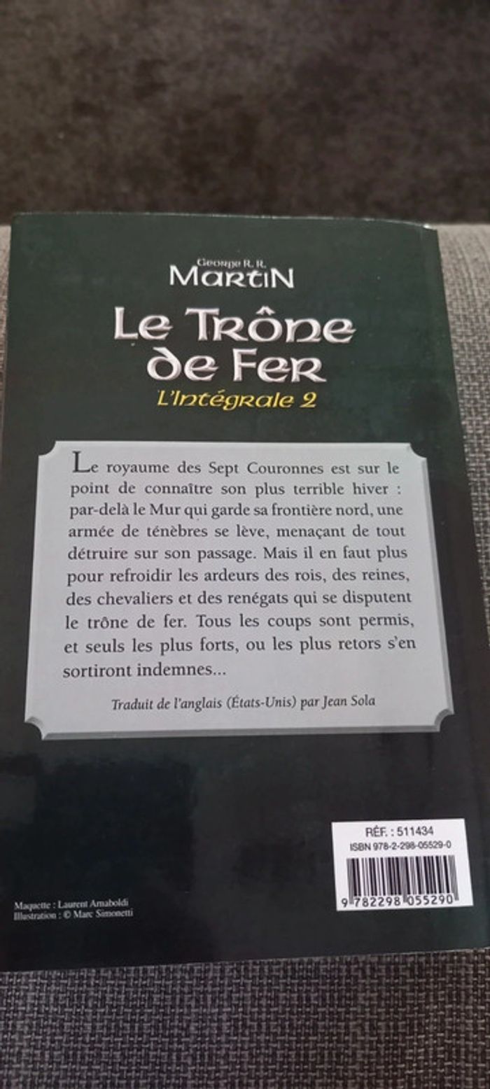 Livre : le trône de fer, l'intégrale 2 - photo numéro 2