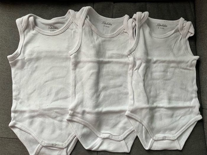 Bodys débardeurs 6 mois