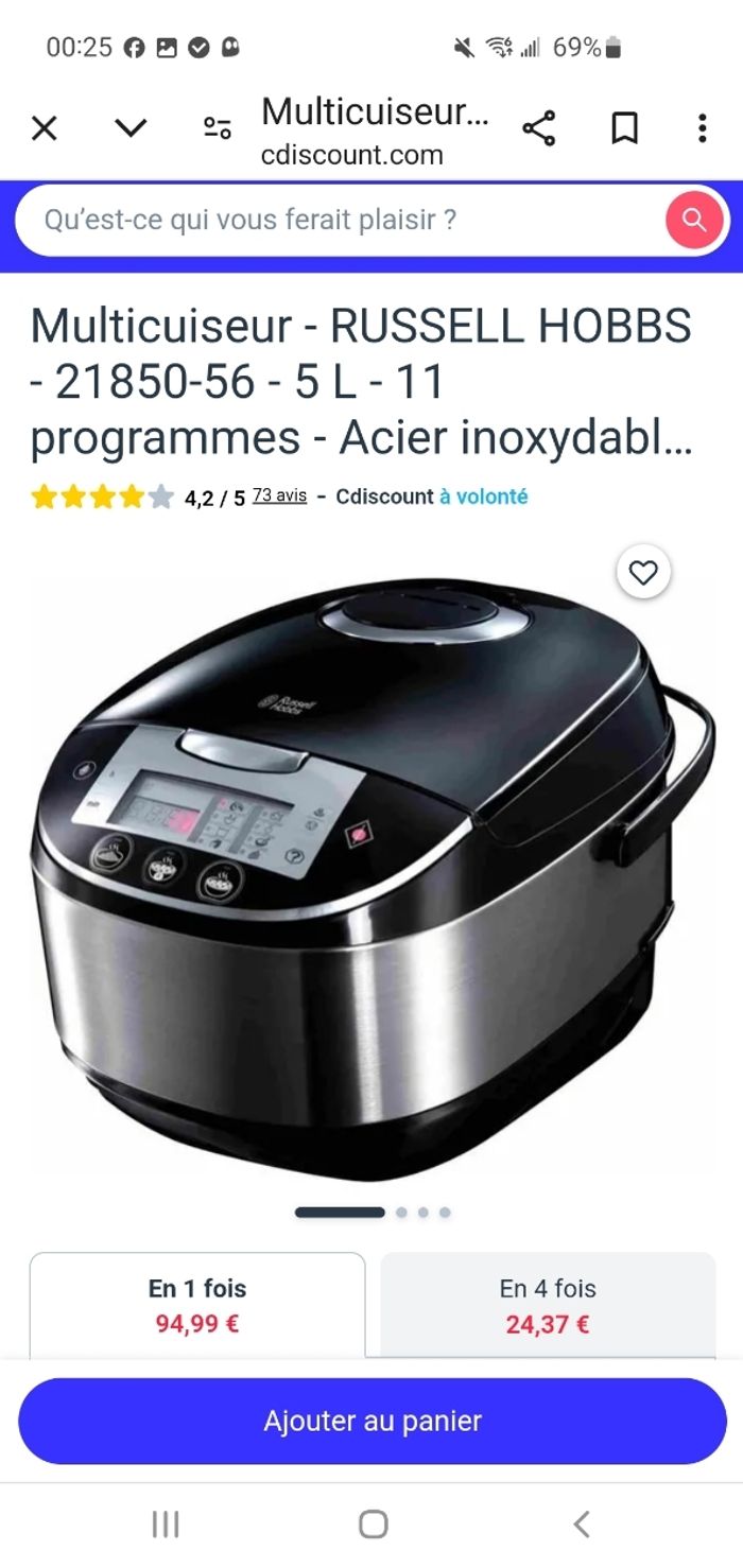 Multicuiseur RUSSEL HOBS Neuf. - photo numéro 3