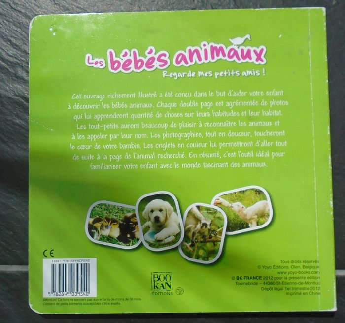 Joli livre "les bébés animaux" - photo numéro 7