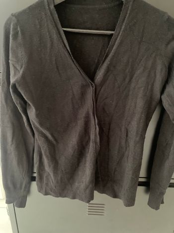 Gilet, boutonné, noir