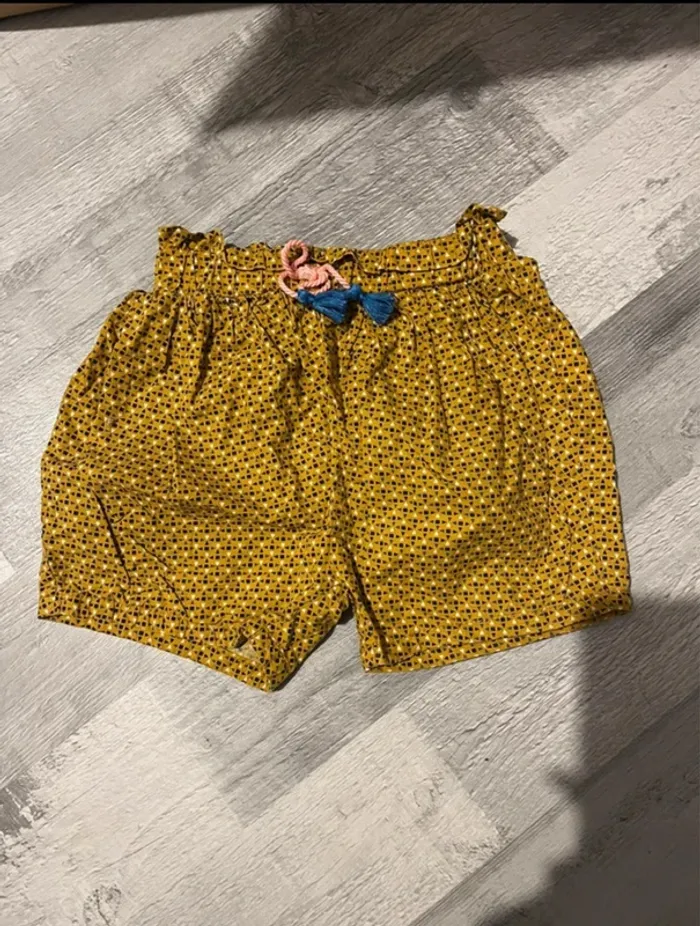 Short moutarde Creeks taille 12 mois bébé fille