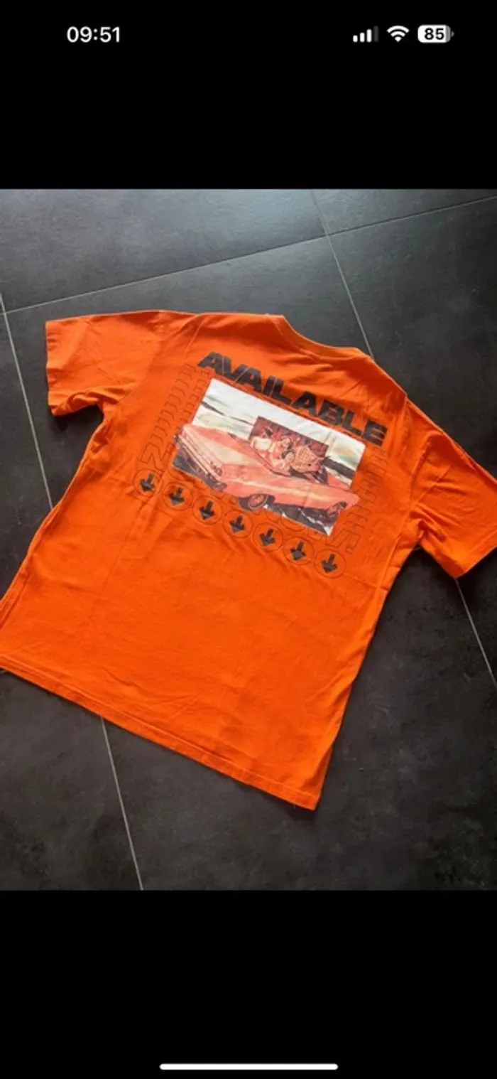 Teeshirt vintage t L motif dos