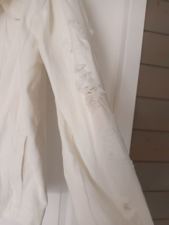 Veste en jeans blanc homme - photo numéro 9