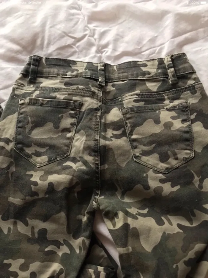 Jean camouflage kaki militaire Monday Premium taille 34 - photo numéro 13