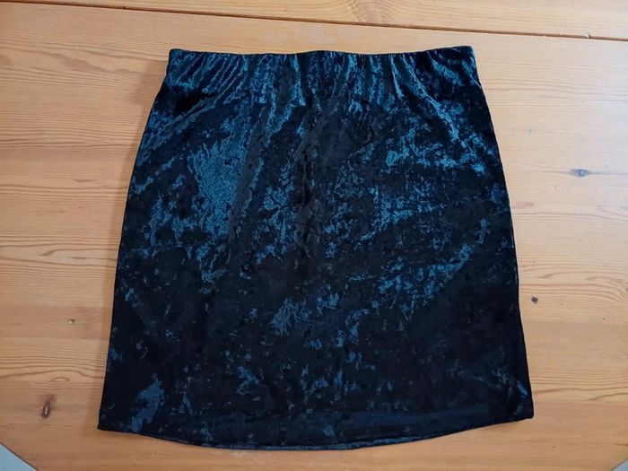 Mini-jupe effet velours