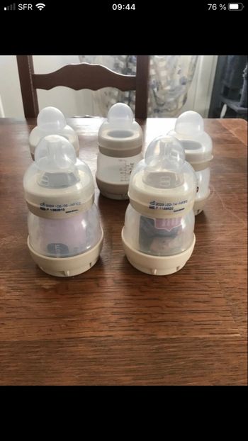 Lot biberons mam 130 ml