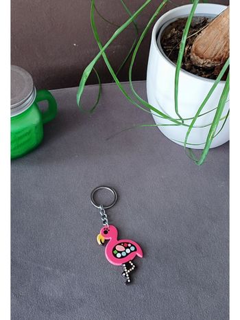 Porte-clés flamand rose