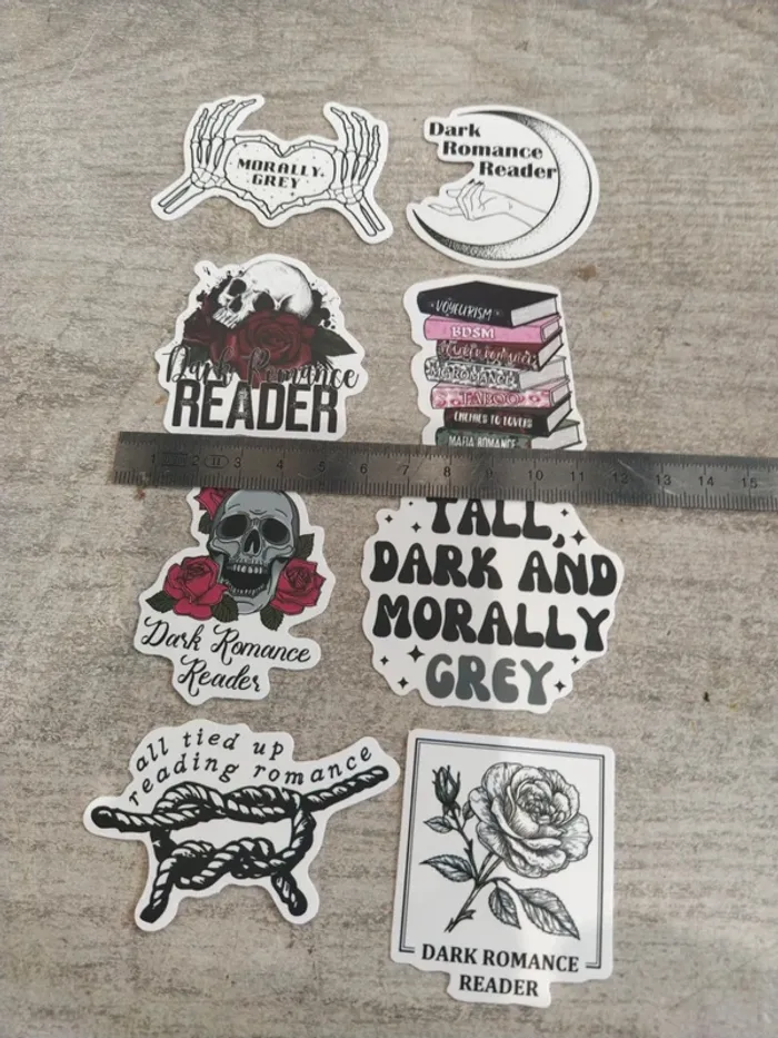 Lot d'autocollants dark romance (lot C) - photo numéro 6