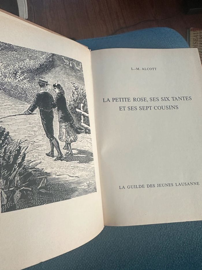 Livre ancien La Petite Rose, ses six tantes et ses sept cousins Alcott guilde des jeunes Lausanne - photo numéro 3