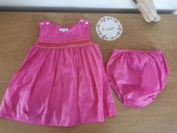 Robe et bloomer jacadi 6 mois en excellent état proche du neuf