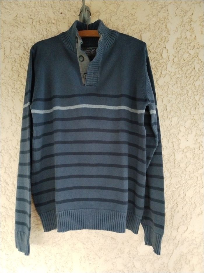Pull homme taille M bleu jeans - photo numéro 6