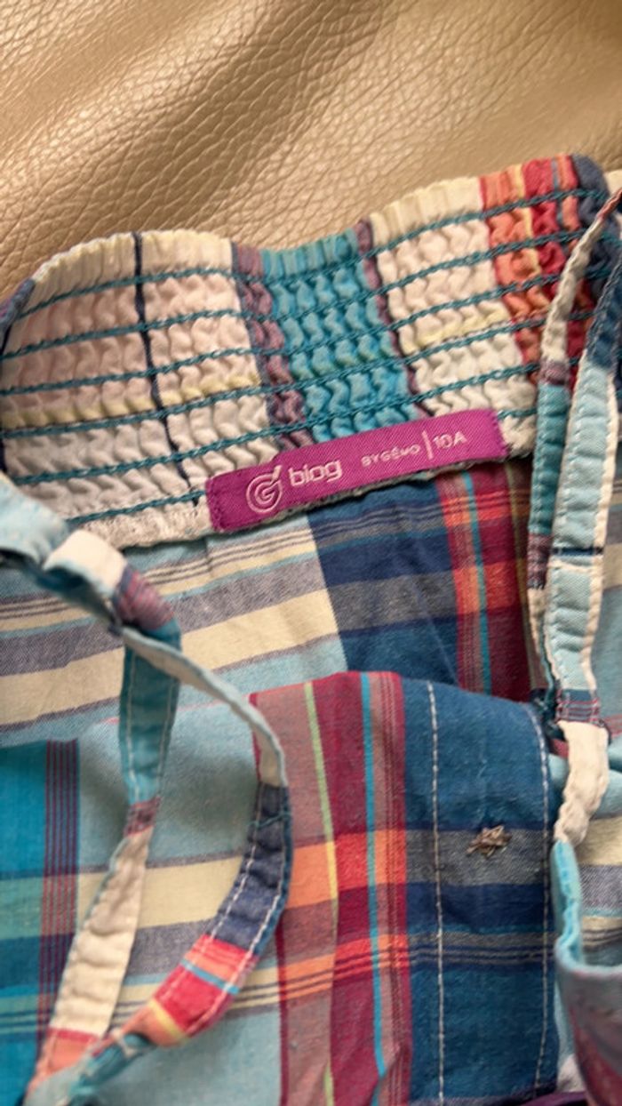 Combi short a carreaux 10 ans - photo numéro 2