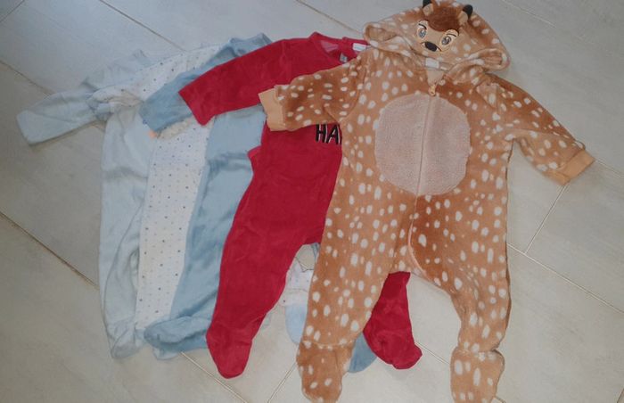 Lot 5 pièces pyjamas 6mois - photo numéro 2