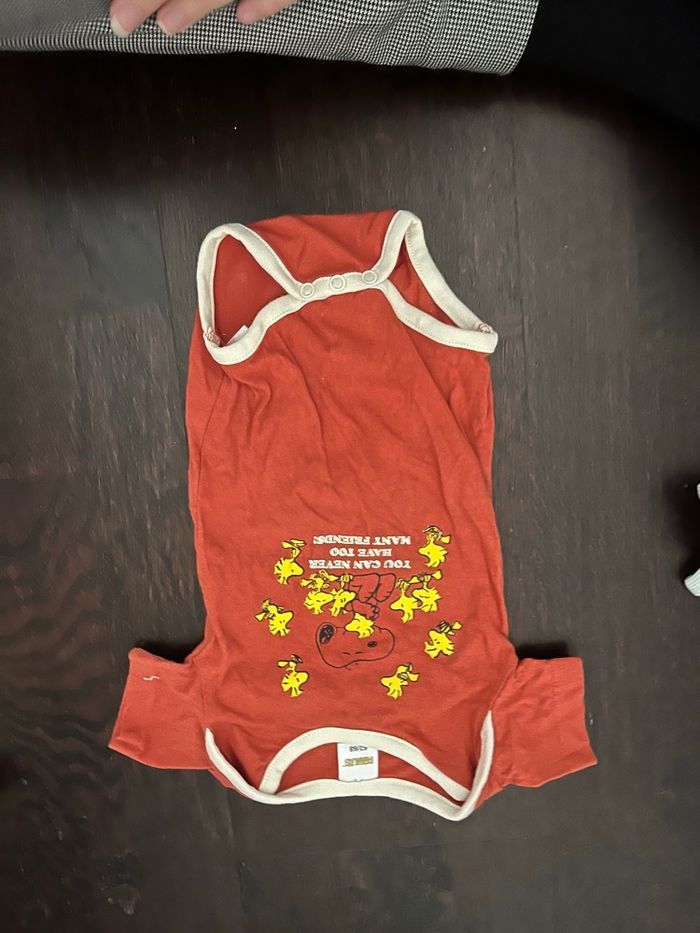 Lot 4 Bodys Bébé Garçon 6 Mois (Kiabi & Snoopy) - Manches Courtes - photo numéro 3