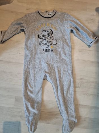 Pyjama Simba 18 mois