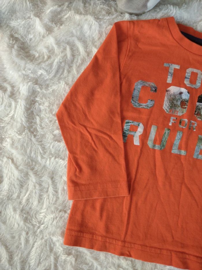 Tee shirt chemise manches longues Garçon 12/18 mois Too cool for rules Mexx 100% coton - photo numéro 3