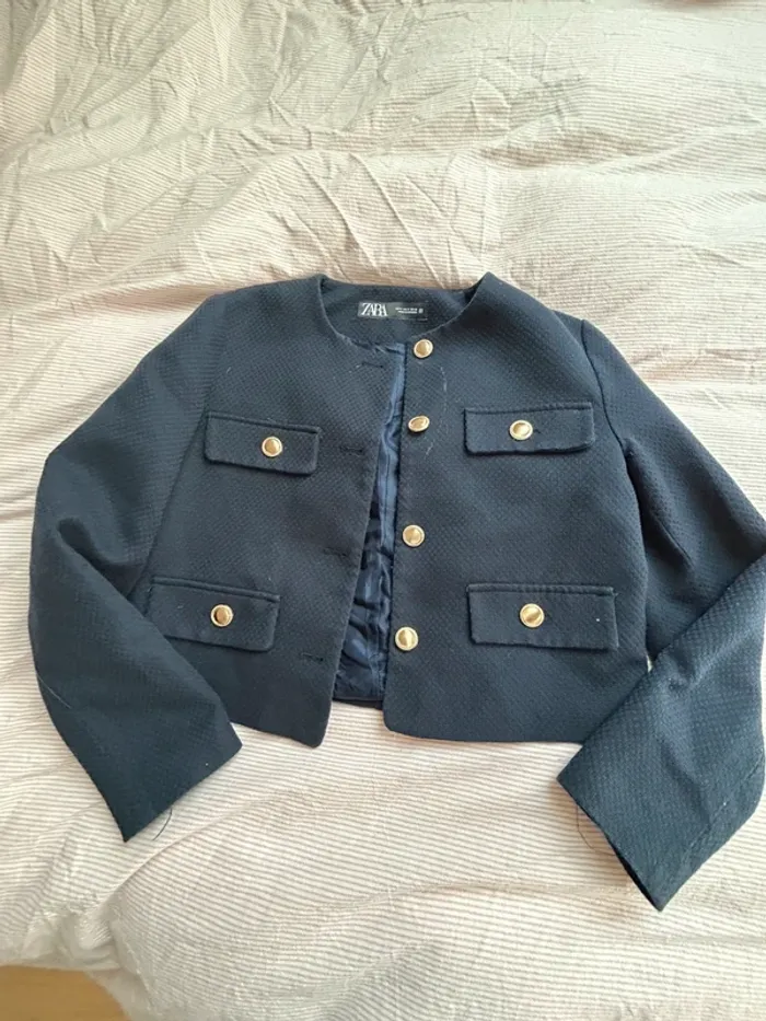 veste bleu marine et doré - photo numéro 3