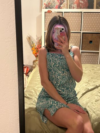 Petit robe à motifs vert et blanc 💚🤍 Heartbreak