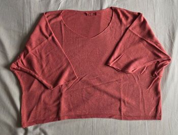 ​Top Mailles Fines Vieux Rose Coupe Chauve-Souris Très bon état Taille L/XL