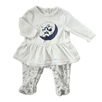 Pyjama velours blanc Minnie bébé fille 3 Mois Disney by Orchestra