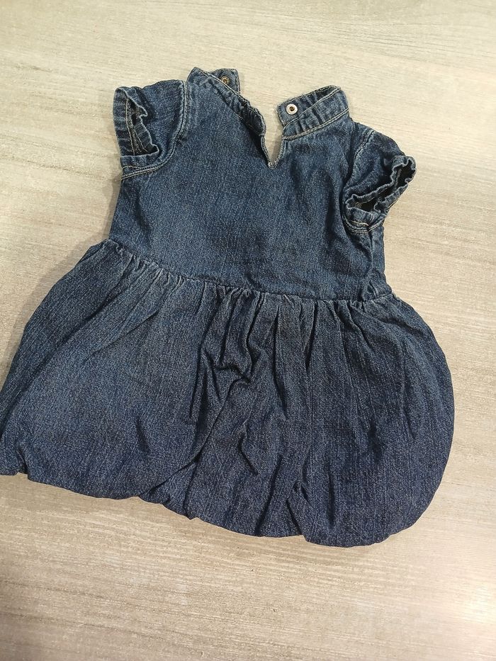 Robe boule en jean