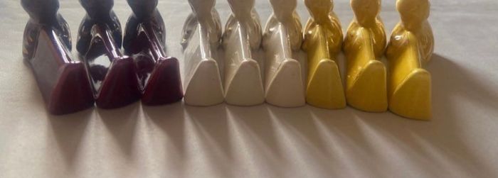 Lot de 9 reposes couteaux canards multicolores Vallauris - photo numéro 8