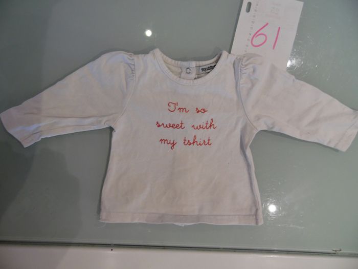 t-shirt 3 mois manche longue tape a l'oeil