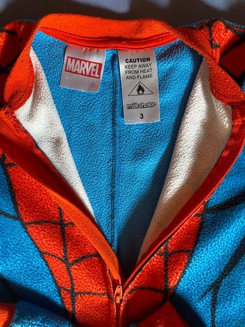Pyjama combinaison Spiderman zip