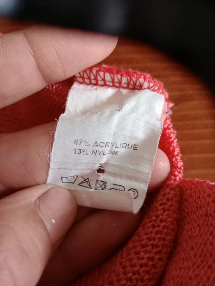 Pull femme 40 rose mailles fines c81 - photo numéro 8