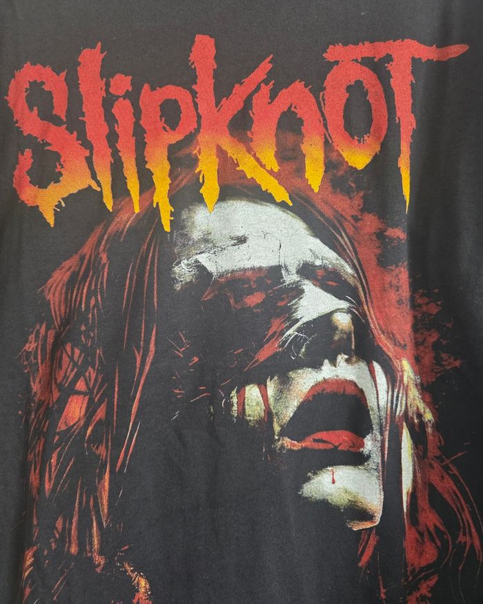 T-shirt rétro Slipknot rock musique L vintage - photo numéro 3