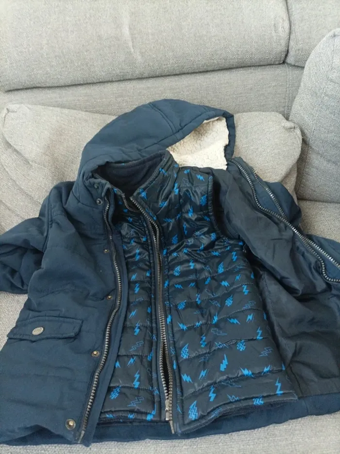 Manteau avec doublure 4 ans - photo numéro 3