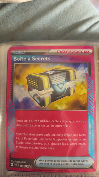 Carte pokémon boite a secret