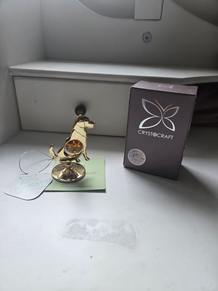 Figurine chien cristal swarowski