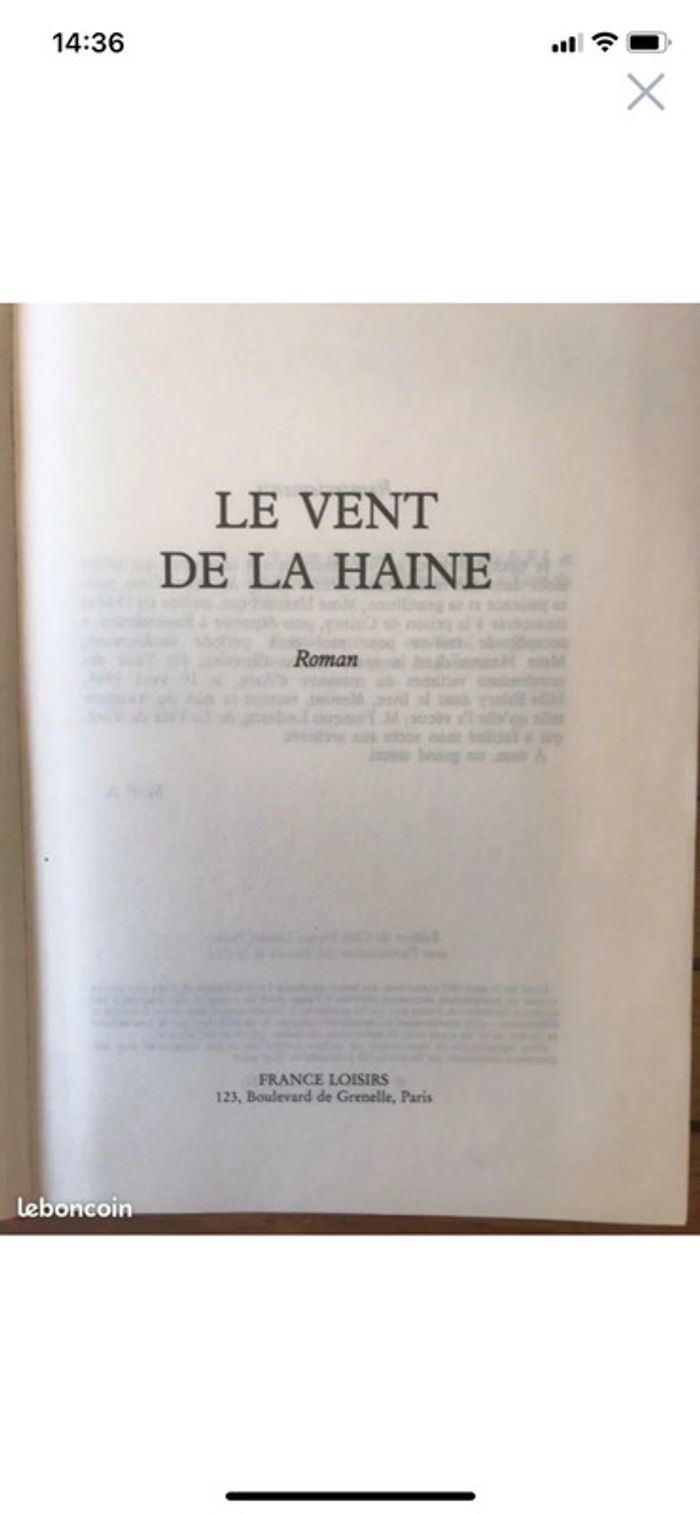 Le vent de la haine