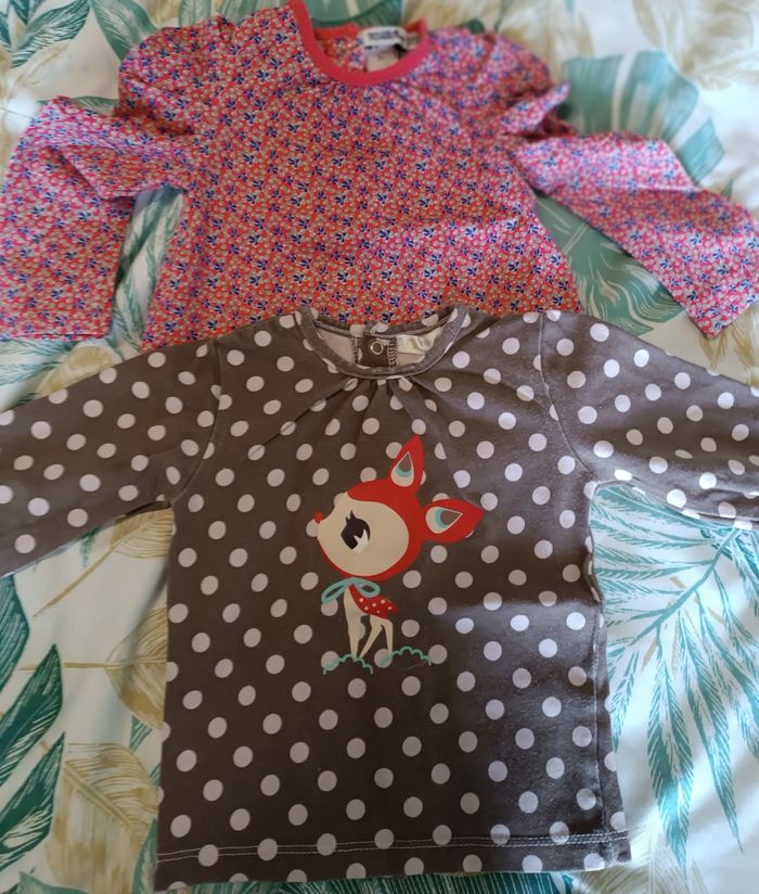 Lot deux hauts longues manches 6 mois