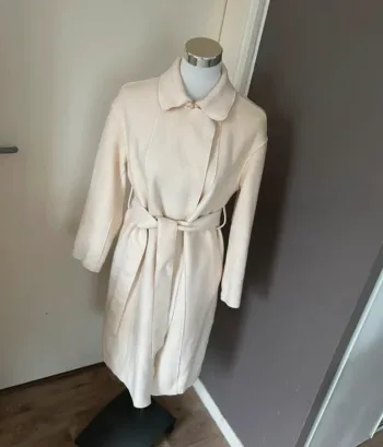 Morgan x iris Mittenaere  veste, manteau trench en laine beige taille 36
