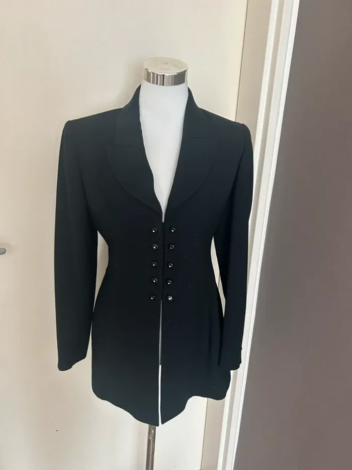 Surabaya veste, blazer ajusté , noir, moulante, cintrée femme, taille 1/36