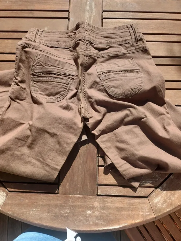 Pantalon marron promod - photo numéro 5