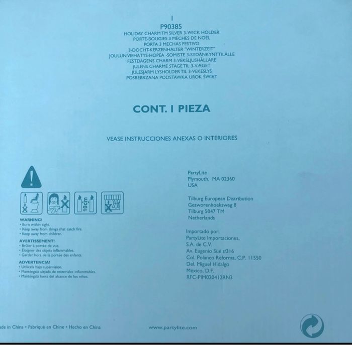 Bougeoir Partylite porte-bougies 3 mèches - photo numéro 4