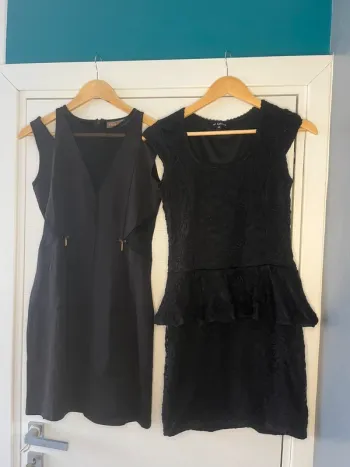 🔹 Lot 2 robes noires élégantes – Charlott’ & No Excuse 🔹