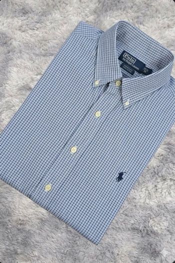 Chemise Ralph Lauren / Bleu / Taille M / 100% Coton