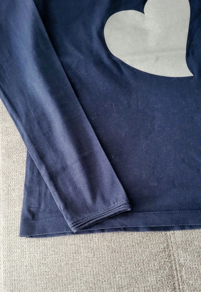 🟣 10 ans Tee Shirt Coeur Brillant 🟣 - photo numéro 4